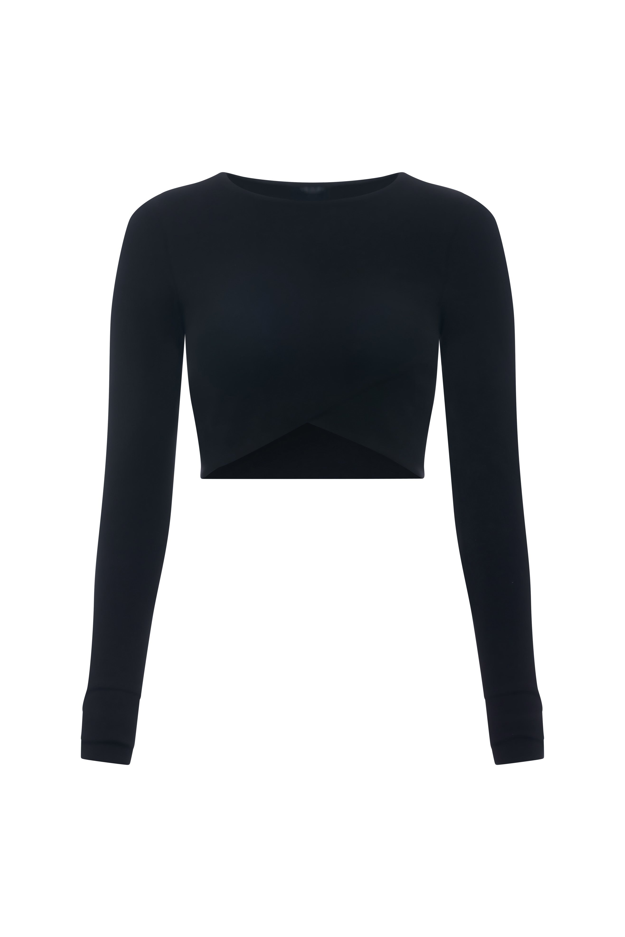 SIGNATURE LONG SLEEVE CROP TOP