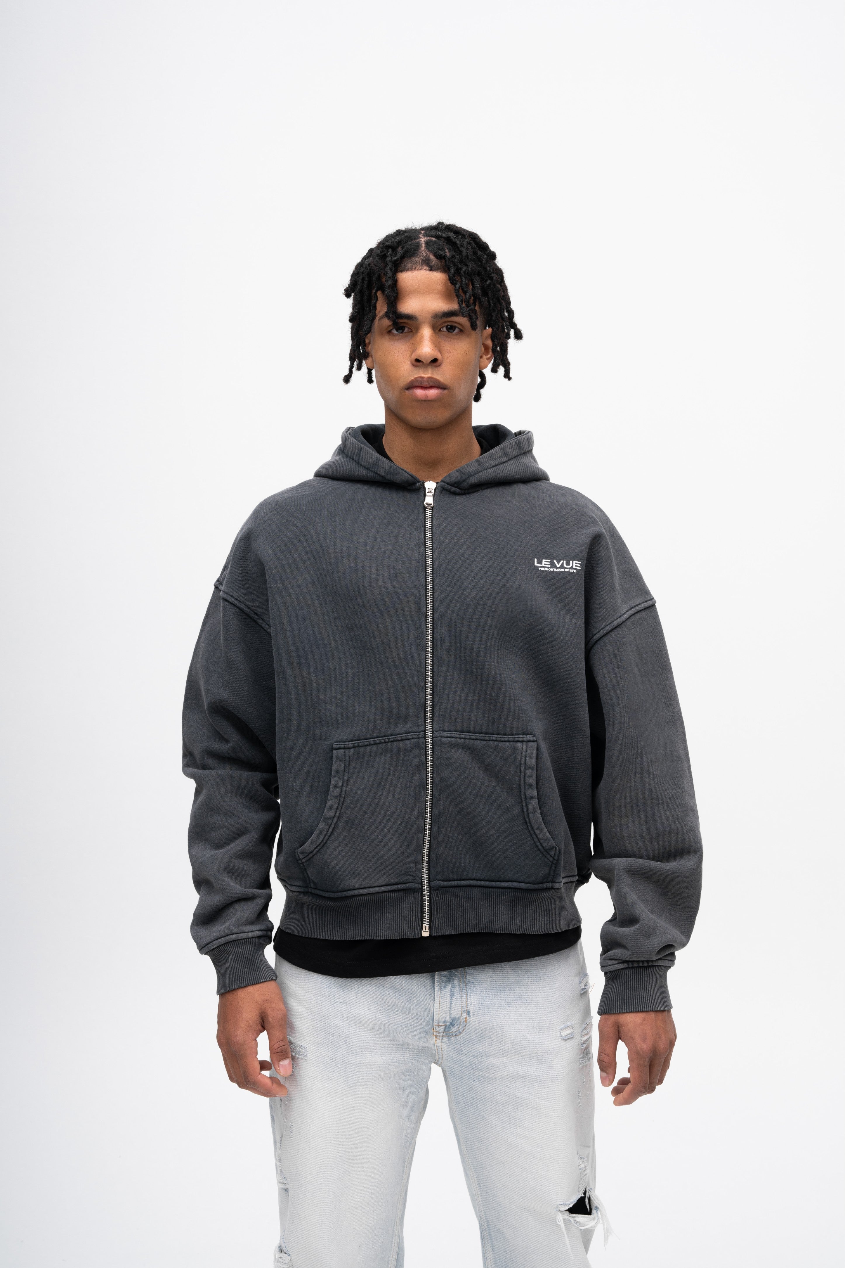 SIGNATURE OVERSIZED ZIP HOODIE