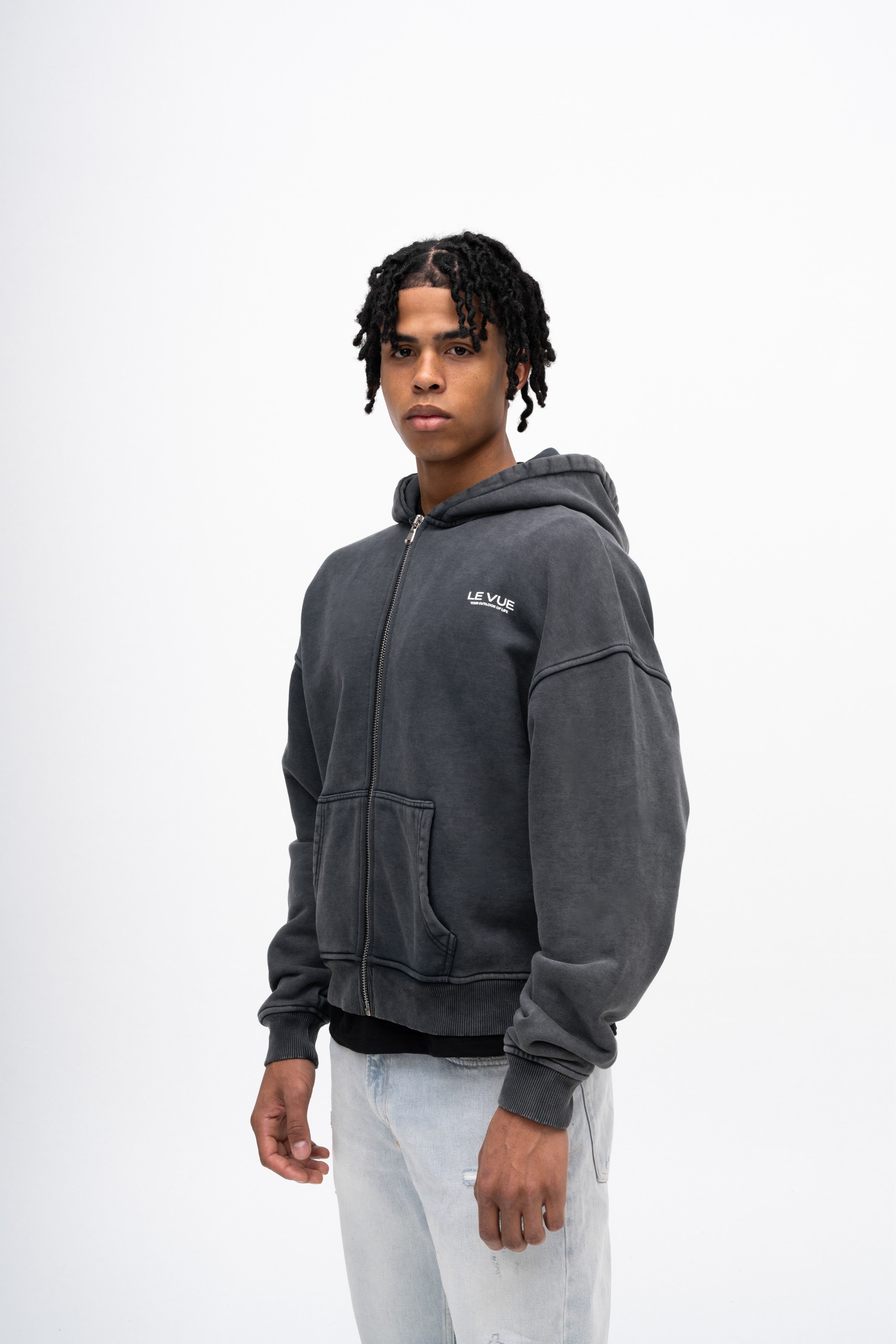 SIGNATURE OVERSIZED ZIP HOODIE