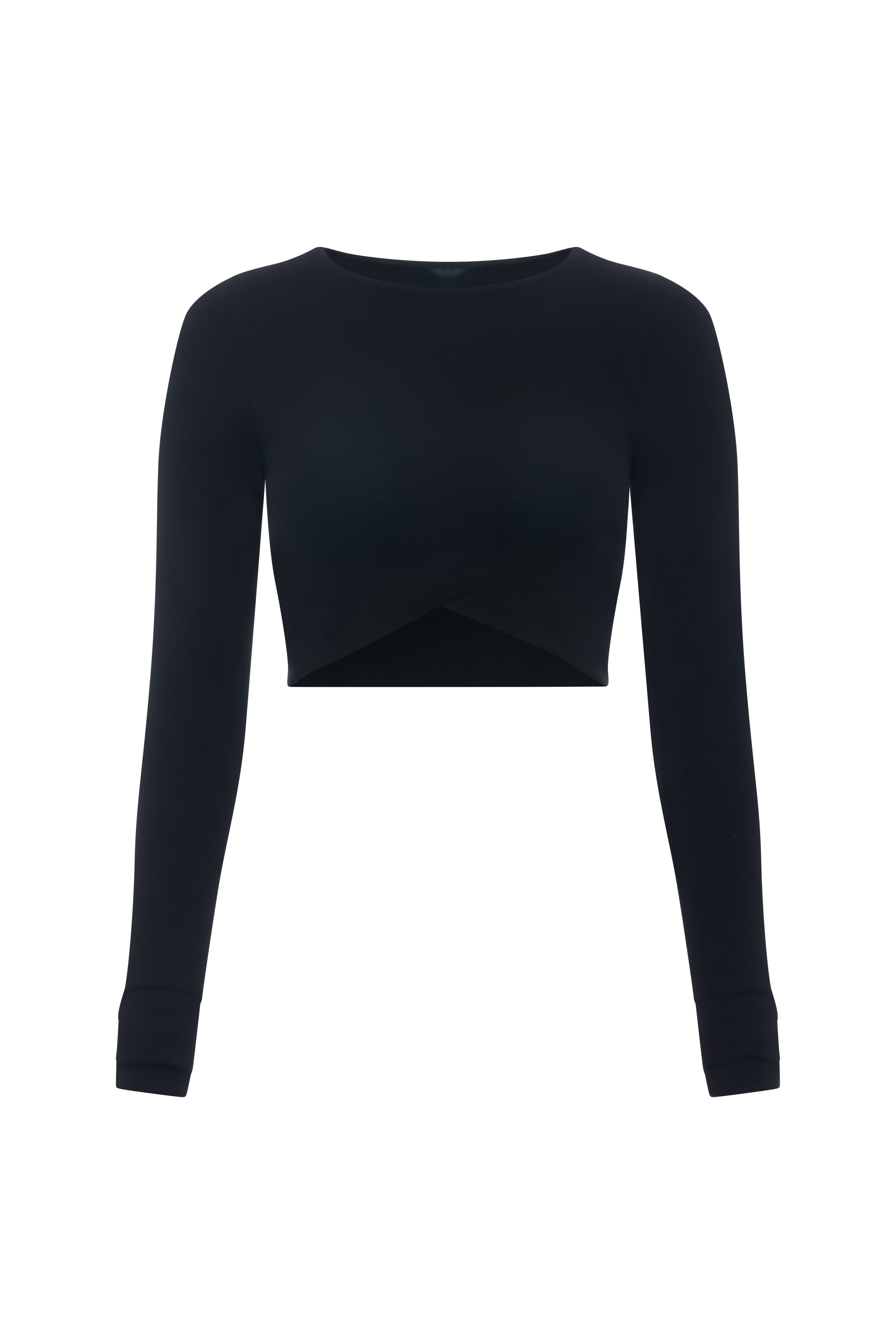 SIGNATURE LONG SLEEVE CROP TOP